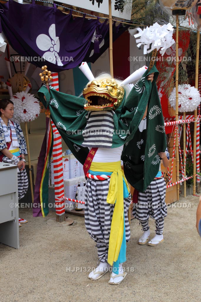 大阪府　天神祭　天神講の獅子