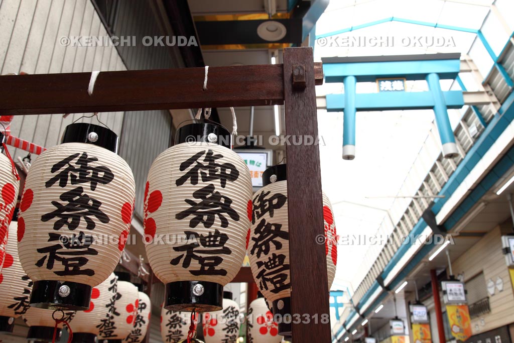 大阪府　天神祭　提灯