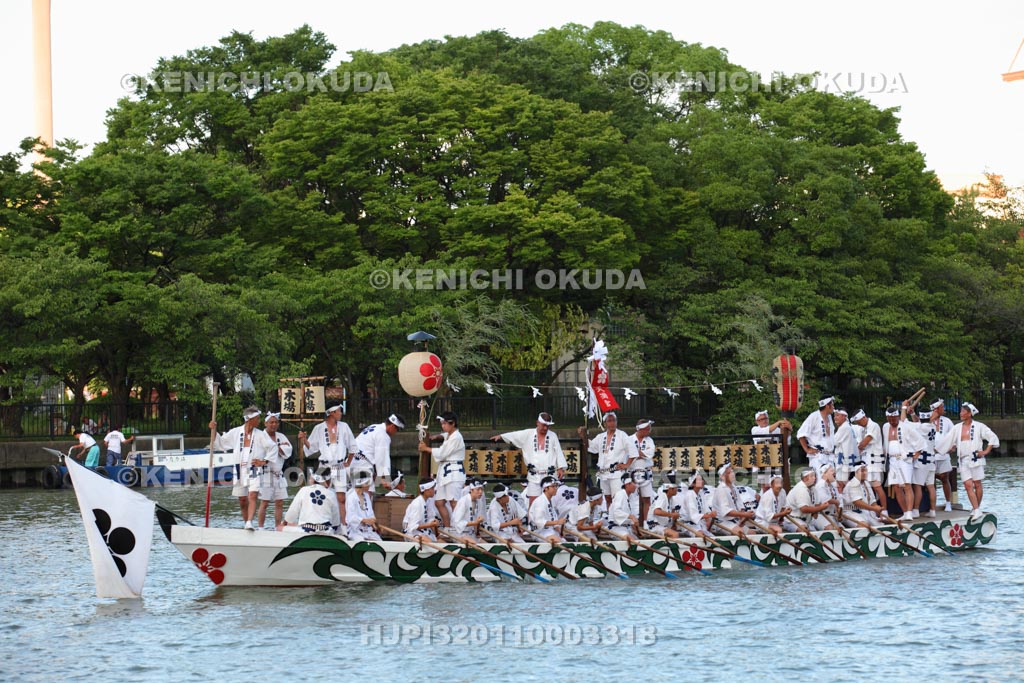大阪府　天神祭　船渡御