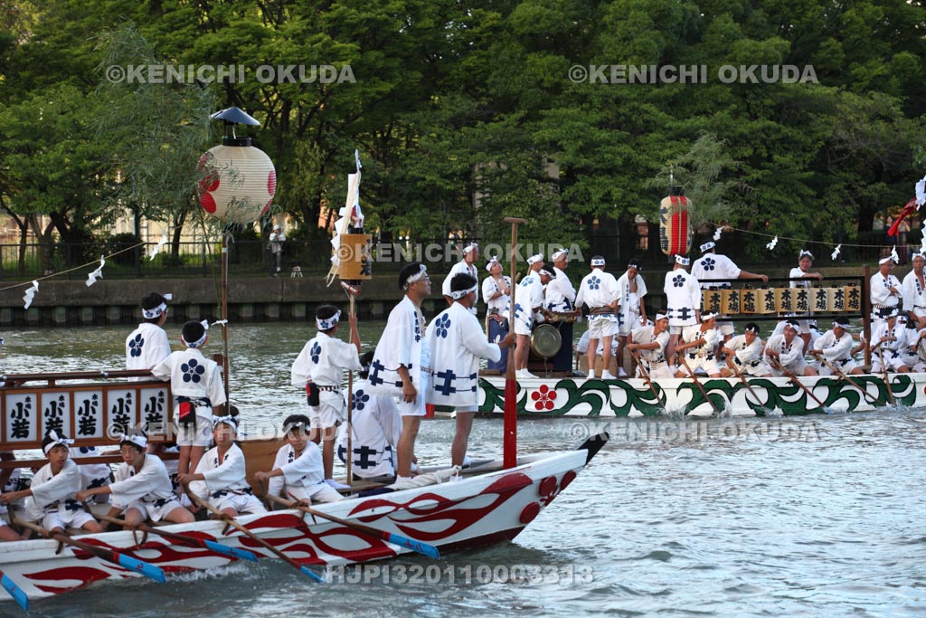 大阪府　天神祭　船渡御