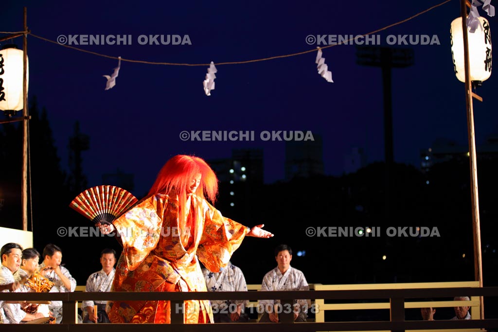 大阪府　天神祭　水上薪能