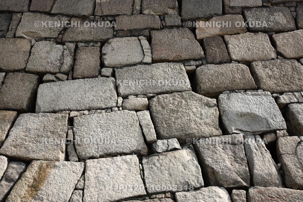 大阪府　大阪城　天守閣の石垣