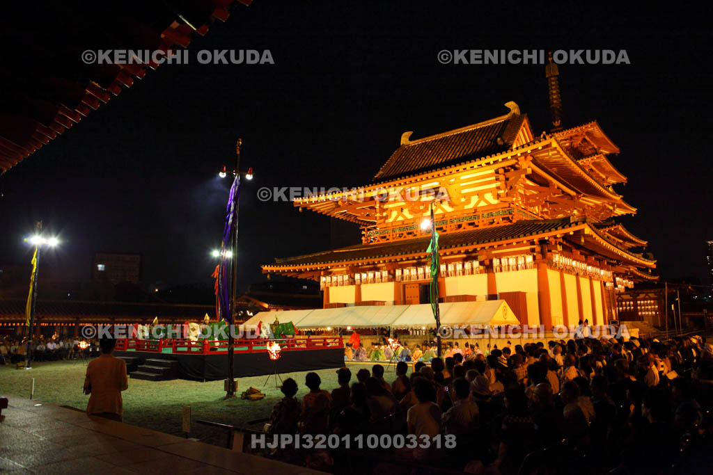 大阪府　四天王寺　篝の舞楽