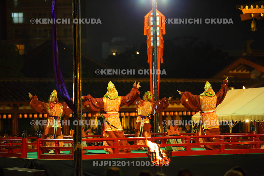 大阪府　四天王寺　篝の舞楽