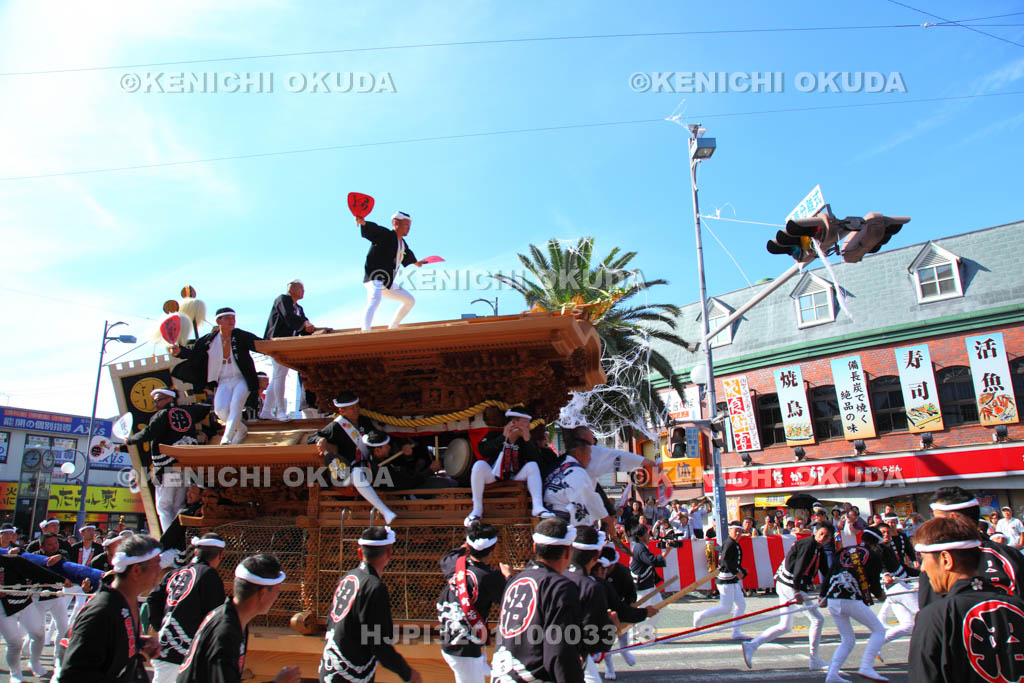大阪府　岸和田だんじり祭　やりまわし