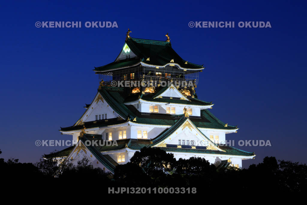 大阪府 大阪城天守閣(ライトアップ)