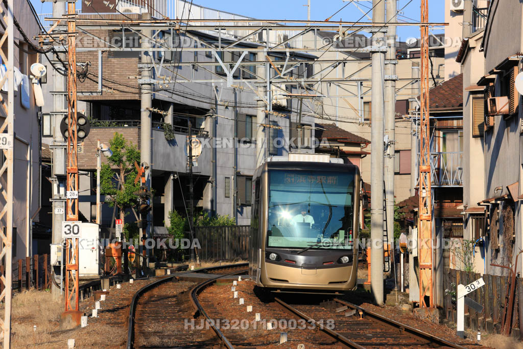 大阪府　阪堺電車　住吉停留場付近