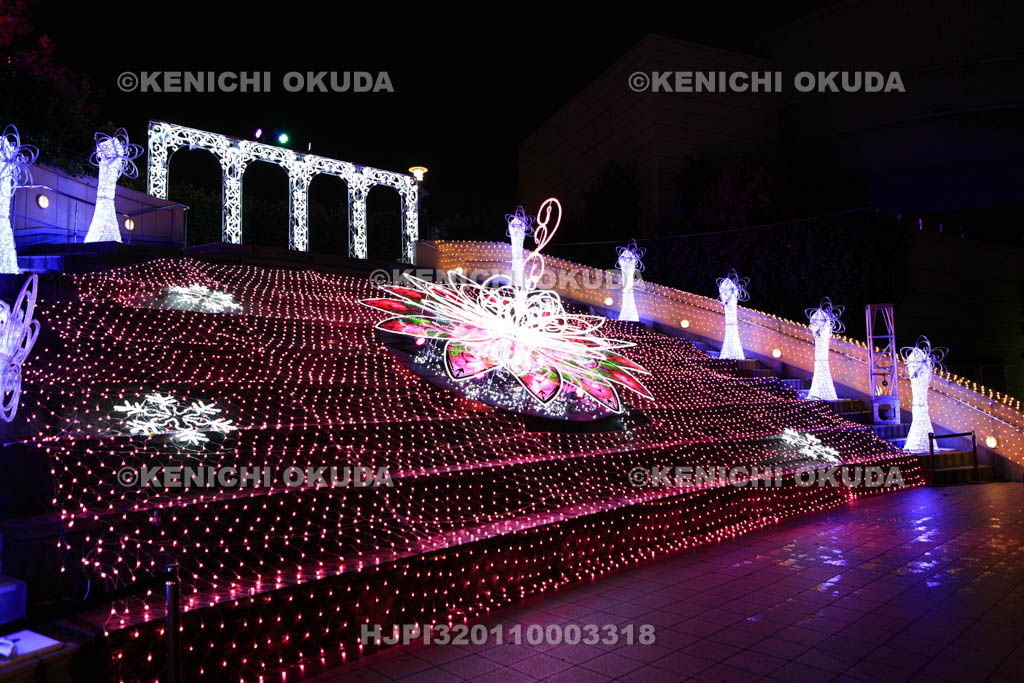 大阪府　なんばパークスのイルミネーション