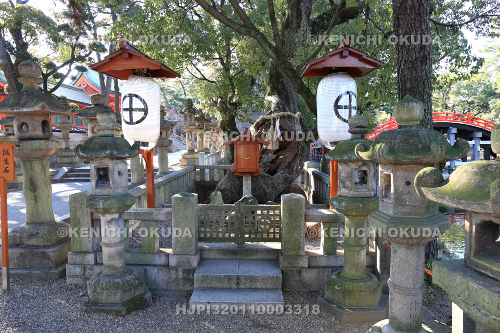 大阪府　住吉大社　誕生石