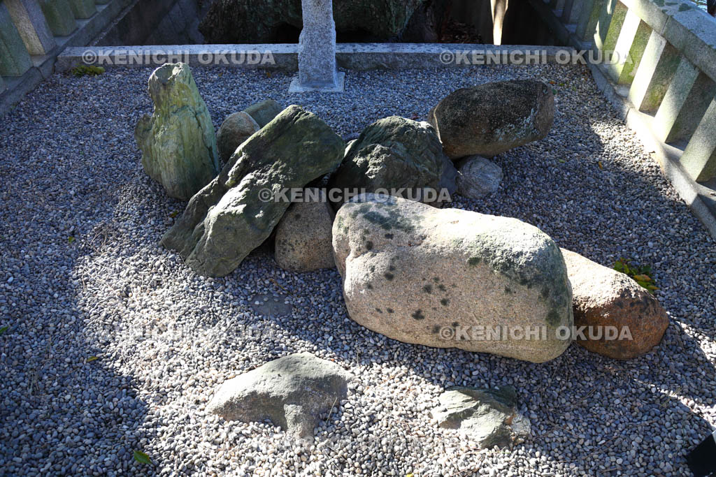 大阪府　住吉大社　誕生石