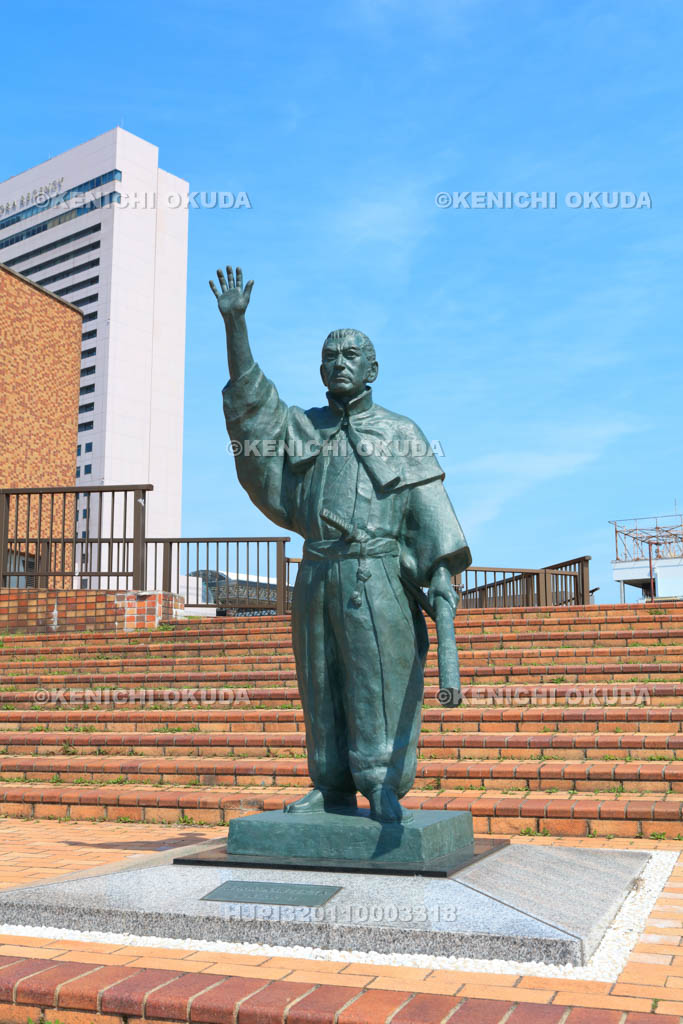 大阪府　堺旧港　呂宋助左衛門之像