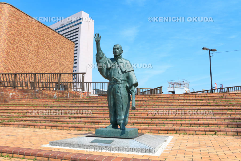 大阪府　堺旧港　呂宋助左衛門之像