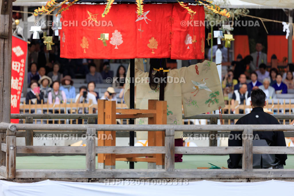 大阪府　住吉大社　御田植神事の神田代舞