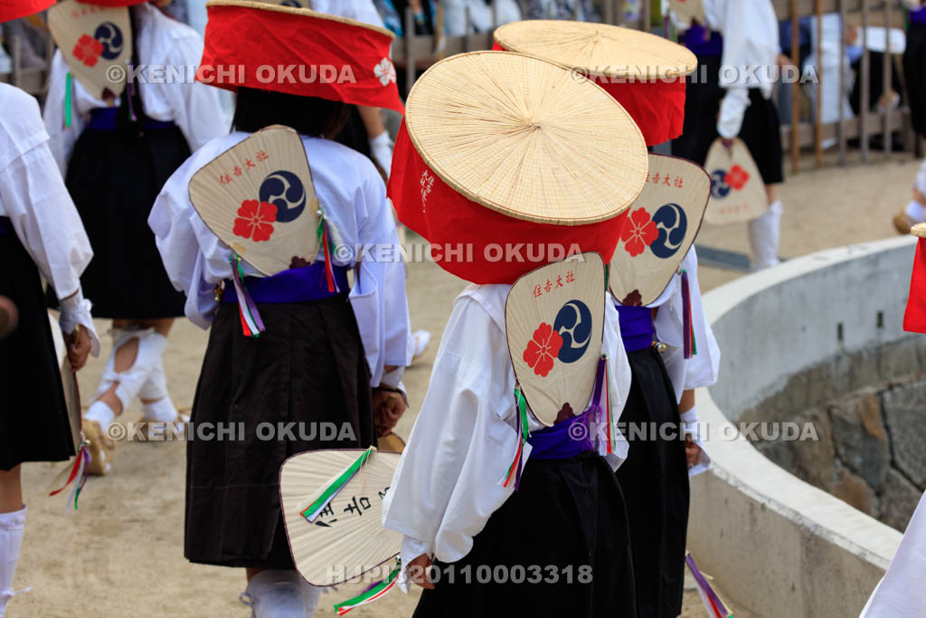 大阪府　住吉大社　御田植神事　住吉踊の装束