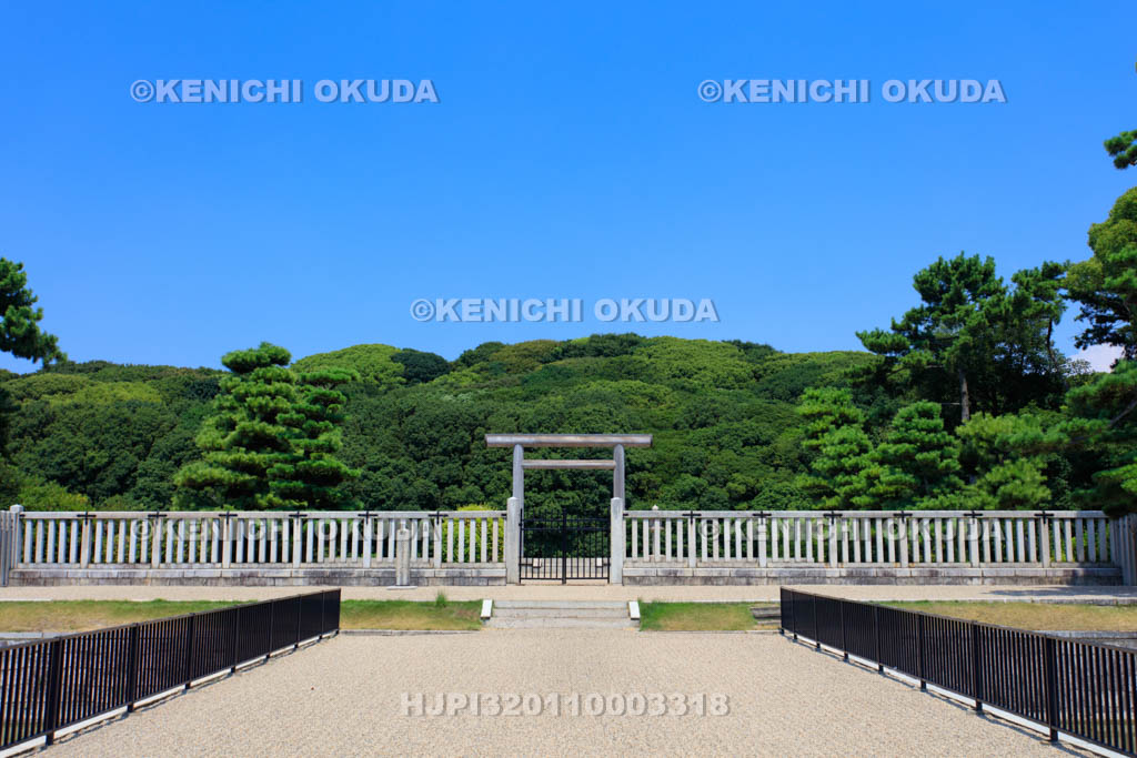 大阪府　大仙陵古墳　拝所