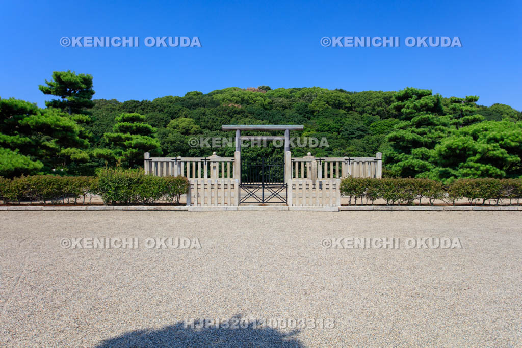 大阪府　上石津ミサンザイ古墳　石津ヶ丘古墳　拝所