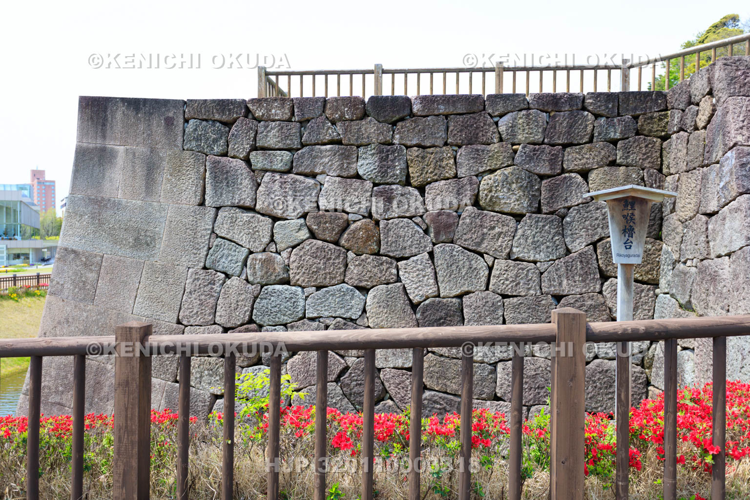 石川県　金沢城の鯉喉櫓台