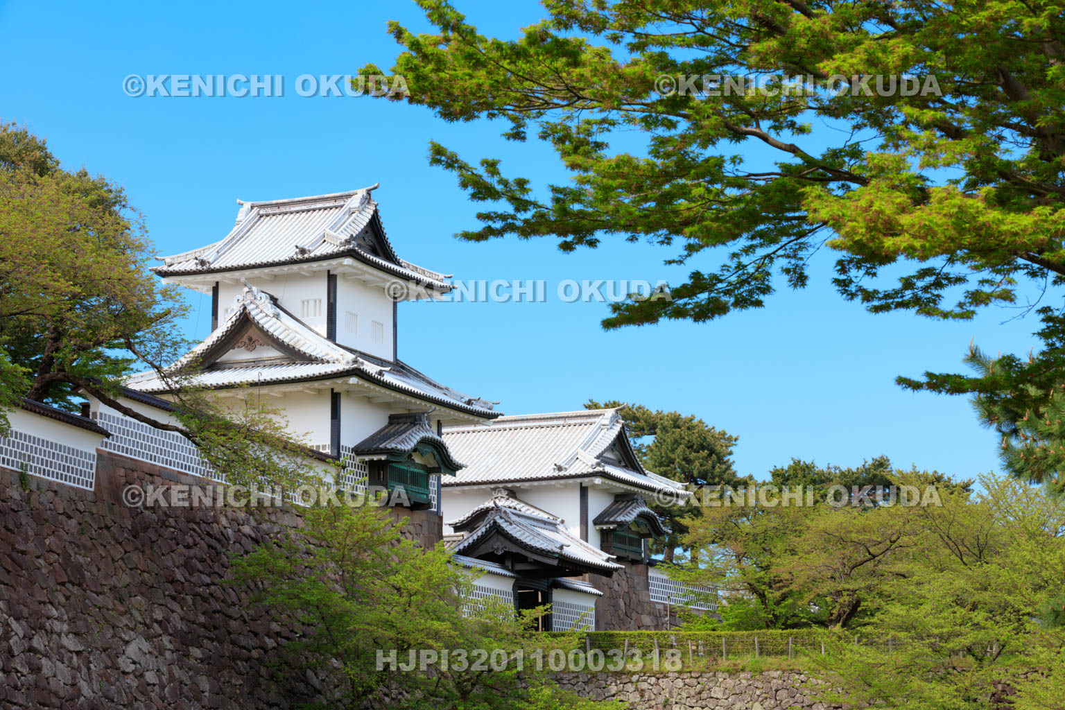 石川県　金沢城の石川門