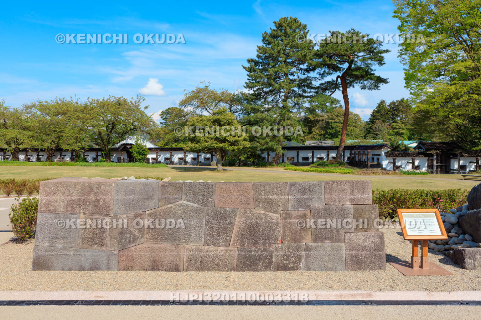 石川県　金沢城の石垣模型　切石積み