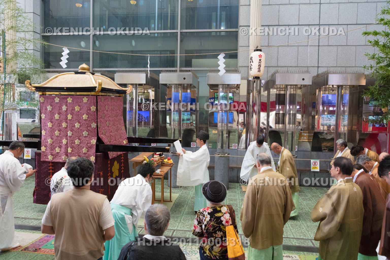 大阪府　天神祭の御羽車巡幸　駐輦祭