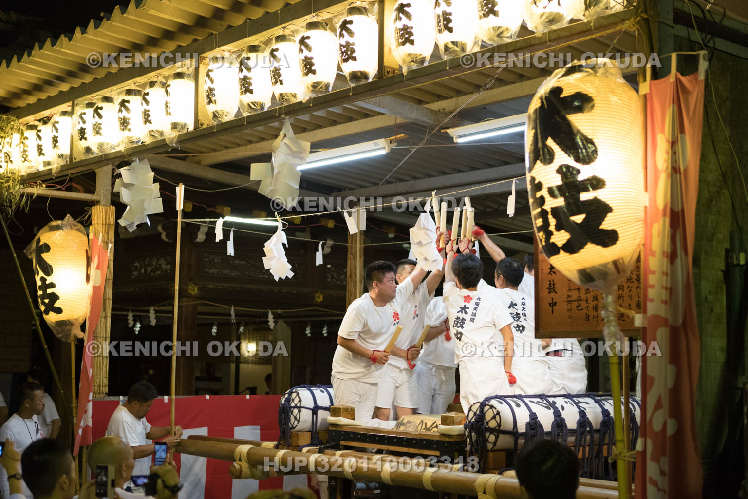 大阪府　天神祭の一番太鼓