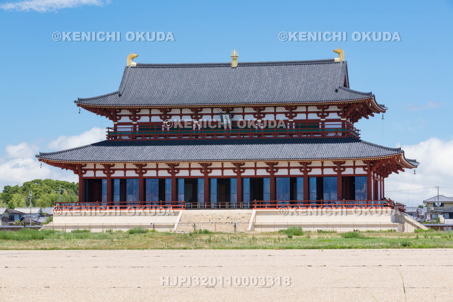 奈良県　平城宮跡の第一次大極殿