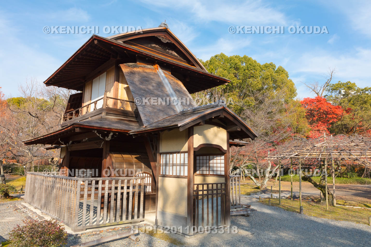 京都府　渉成園の傍花閣