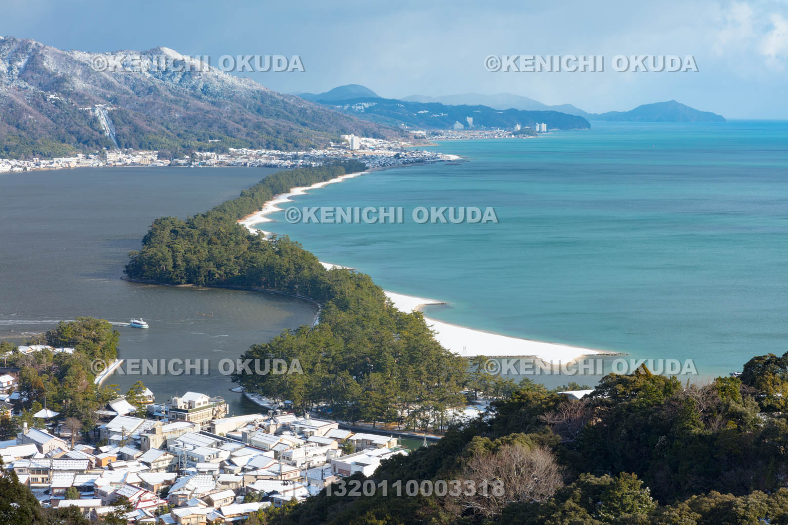 京都府　雪の天橋立