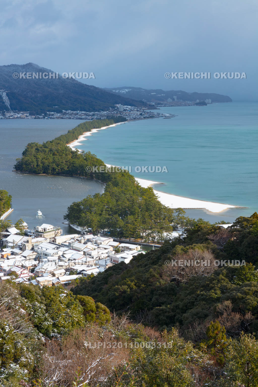 京都府　雪の天橋立