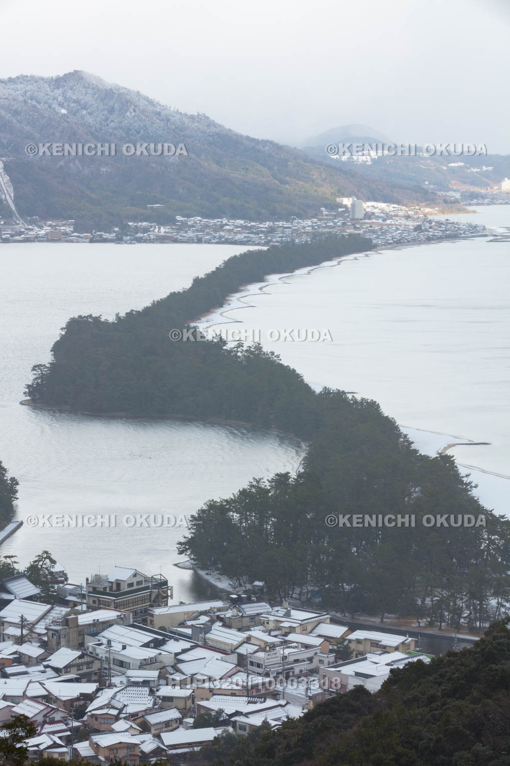 京都府　雪の天橋立