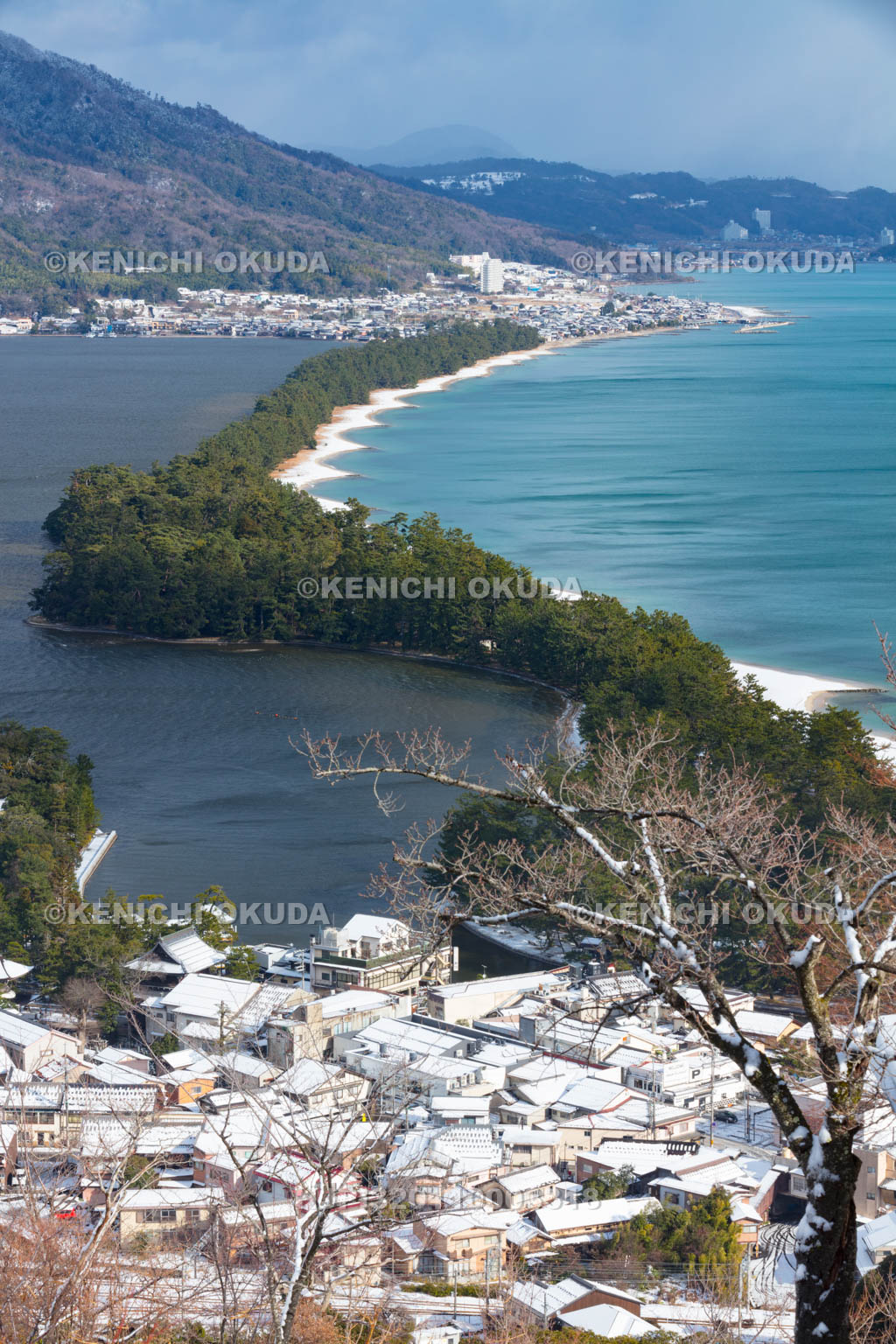 京都府　雪の天橋立