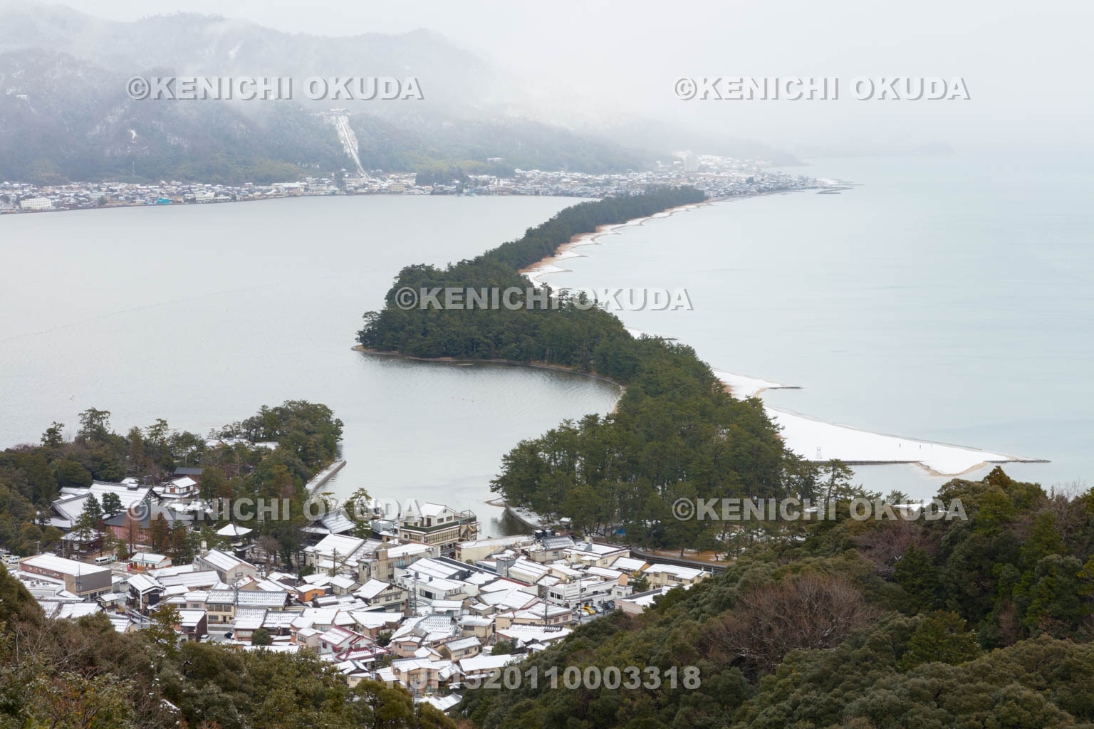 京都府　雪の天橋立