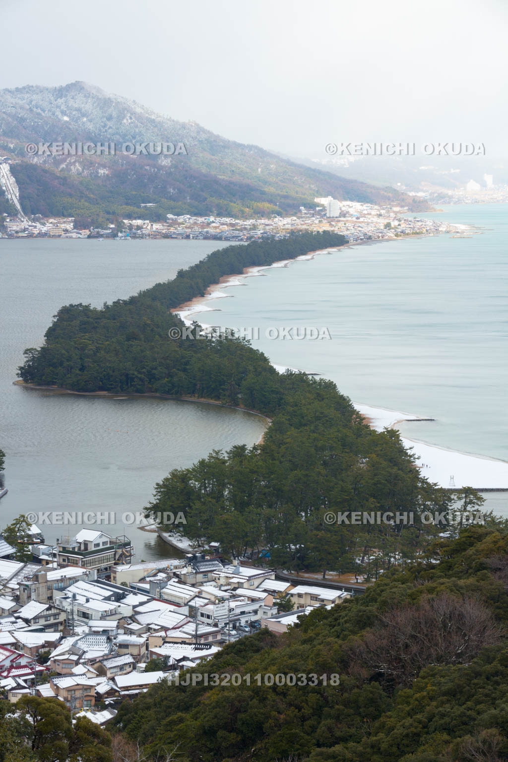 京都府　雪の天橋立