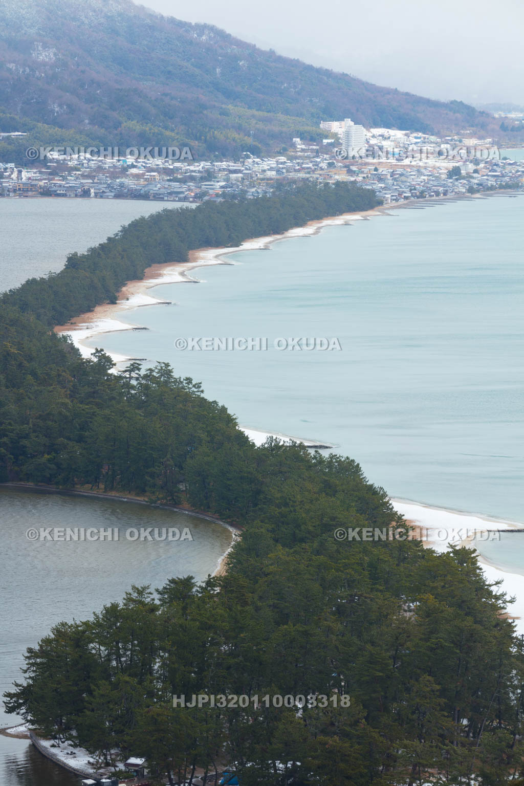 京都府　雪の天橋立