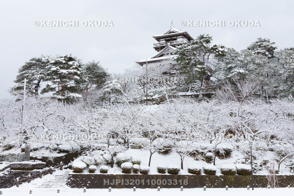 福井県 雪の丸岡城