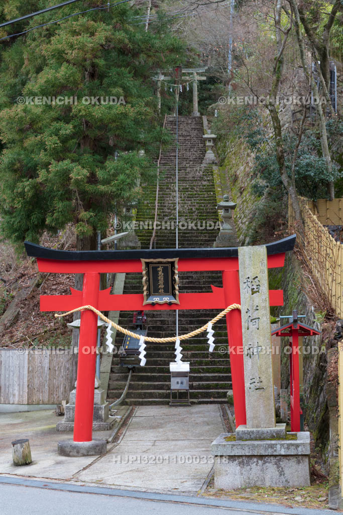 兵庫県　有馬稲荷神社の参道