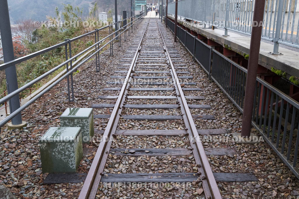 兵庫県　余部鉄橋　空の駅の線路