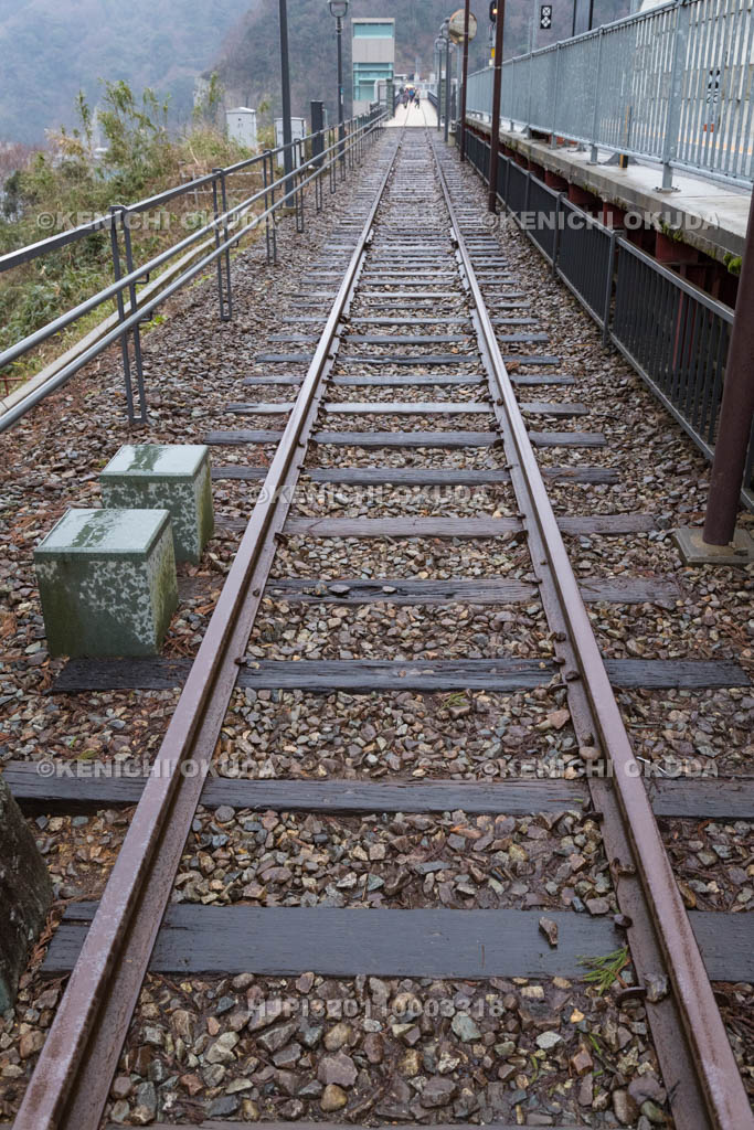 兵庫県　余部鉄橋　空の駅の線路