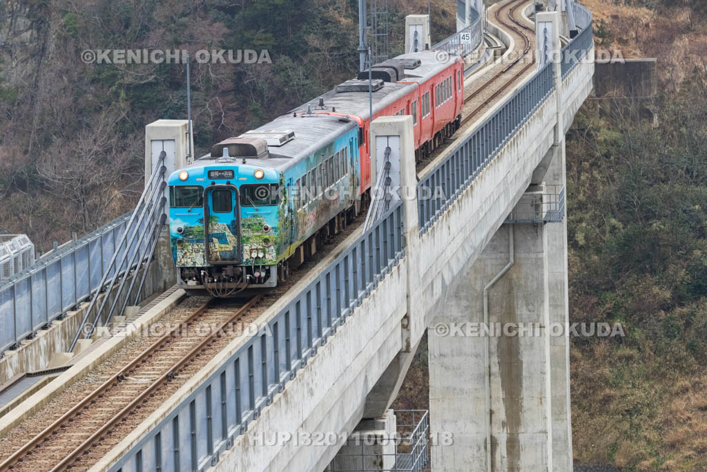 兵庫県　余部橋りょうと山陰本線