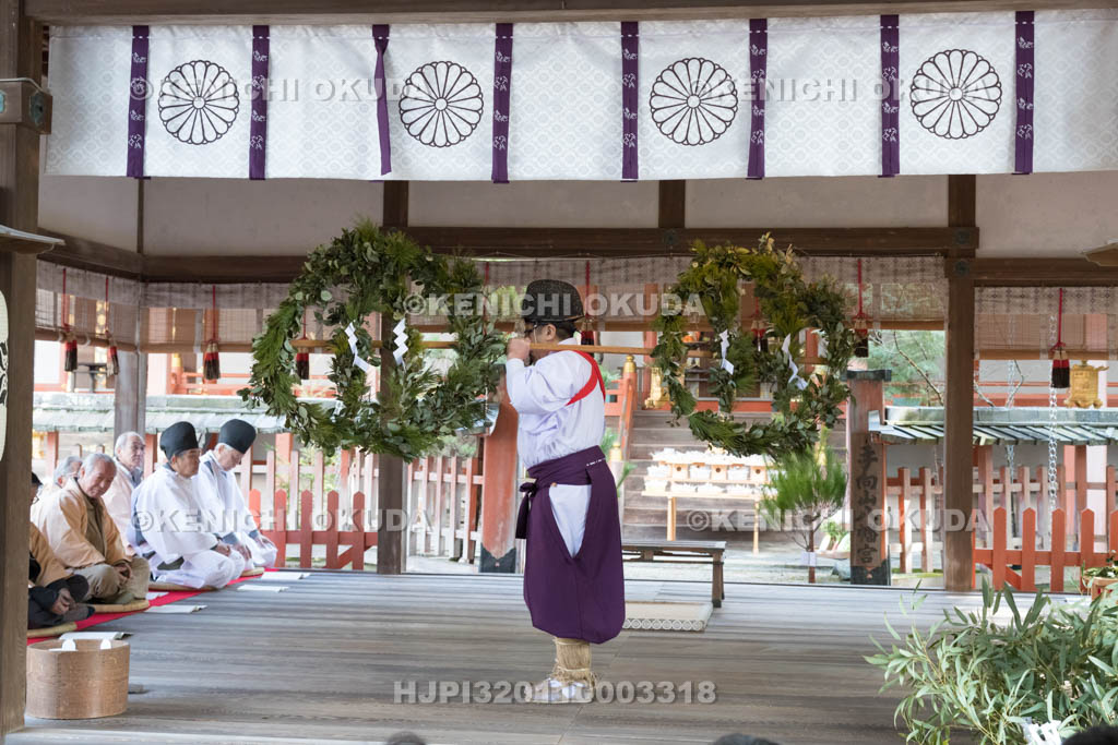 奈良県　手向山八幡宮　お田植祭