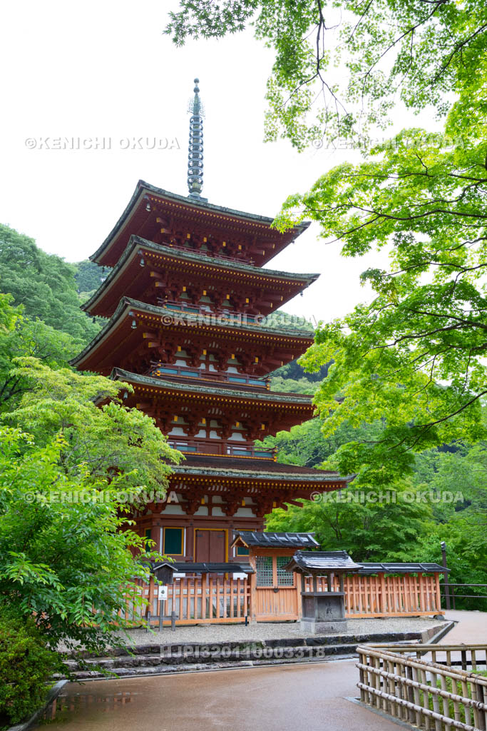 奈良県　長谷寺の五重塔