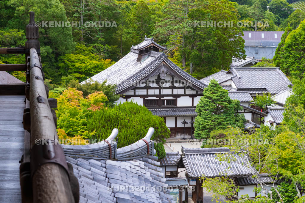 京都府　南禅寺　三門の五鳳楼から望む天授庵