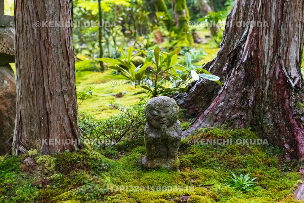 京都府　三千院　有清園のわらべ地蔵