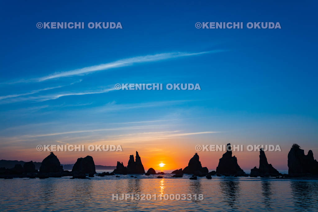 和歌山県　橋杭岩の日の出