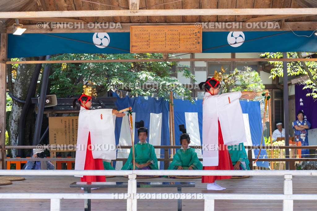 和歌山県　那智の扇祭り　審神者の舞　有馬窟の歌