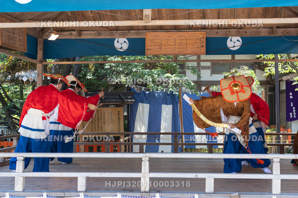 和歌山県　那智の扇祭り　那智田楽