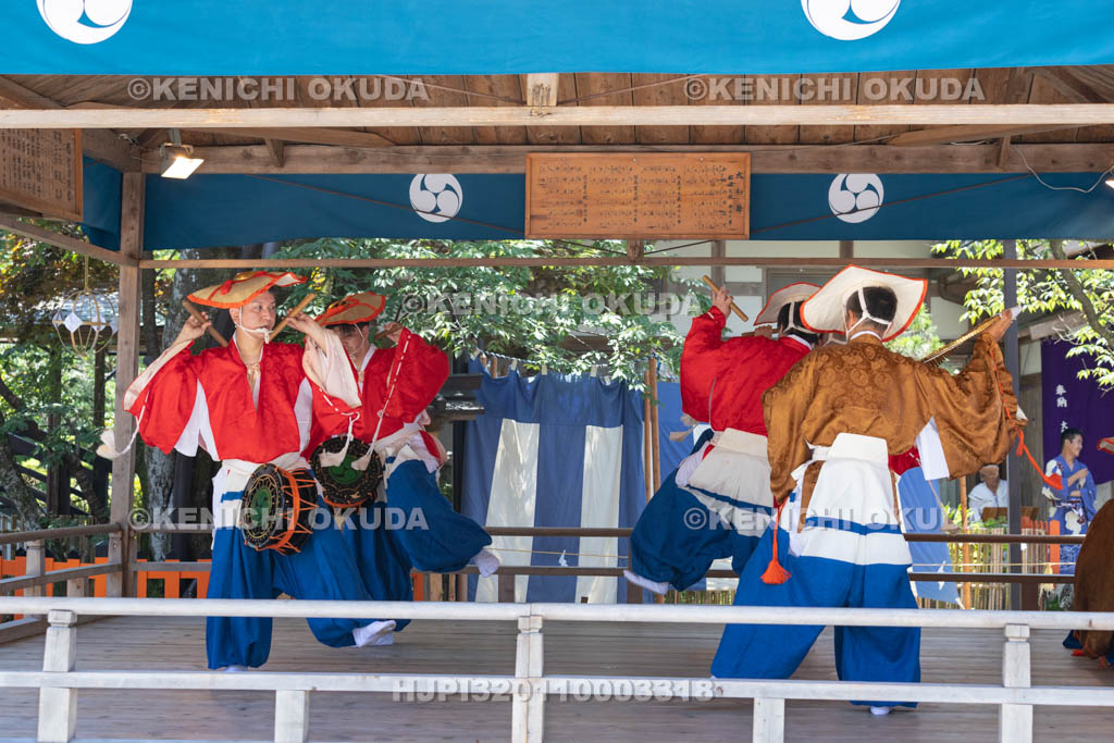 和歌山県　那智の扇祭り　那智田楽