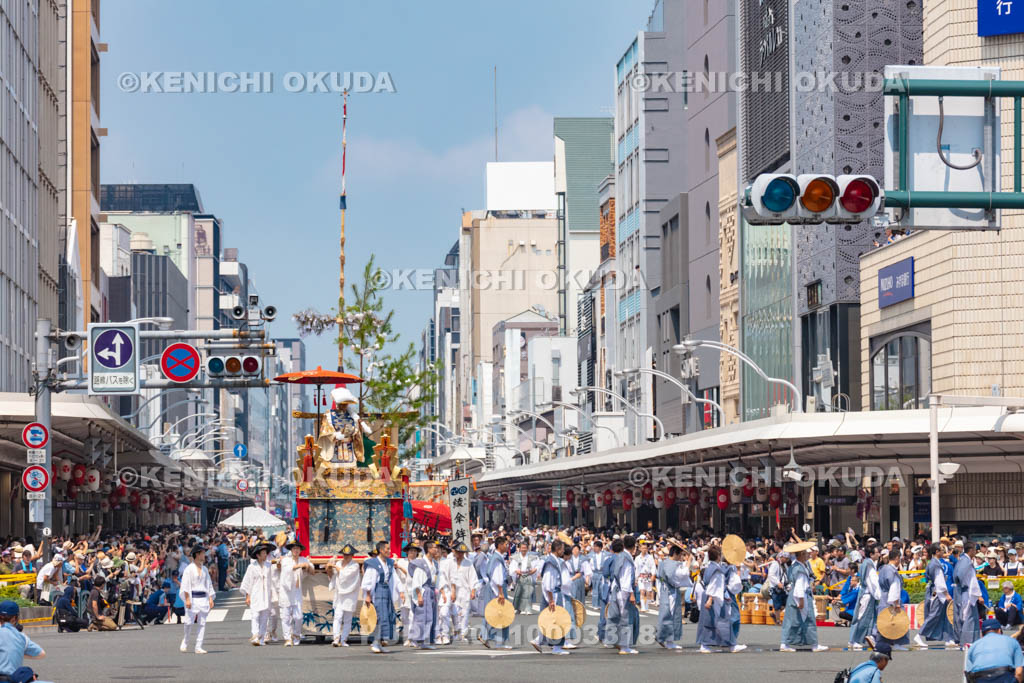 京都府　祇園祭の山鉾巡行（前祭）　孟宗山
