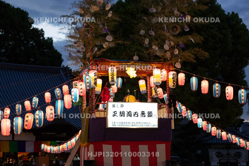 大阪府　常光寺　盆踊りの櫓