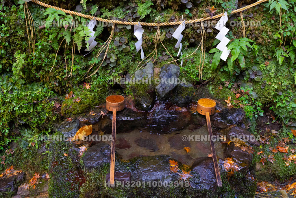 京都府　貴船神社　奥宮の手水